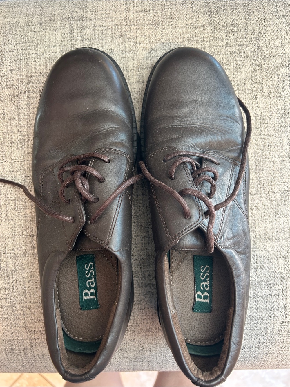 Bass Brown Leather Derby Lace-Up Shoes